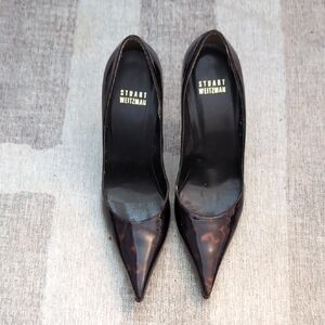 Stuart Weitzman Women's Tortoise Pointy Toes Pumps, Size 6